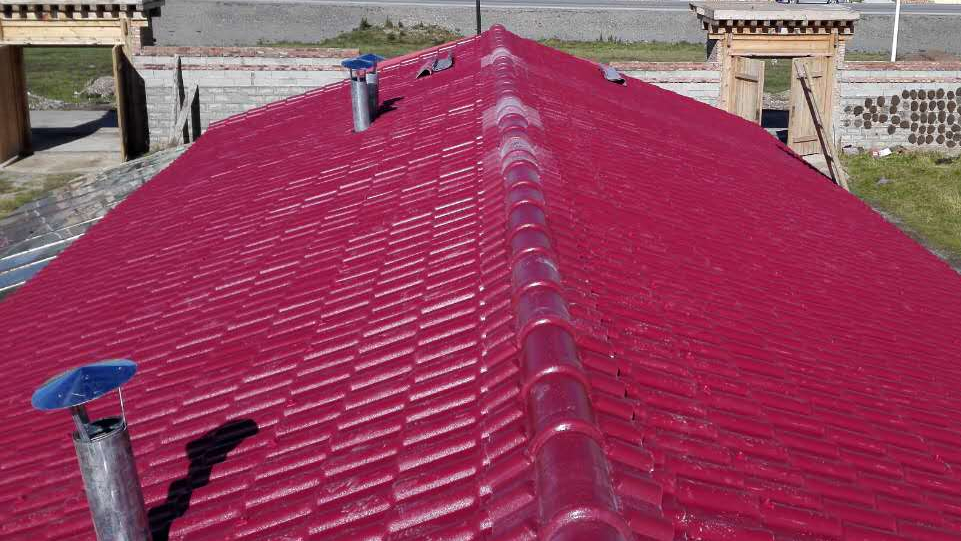 3mm棗紅色樹脂瓦